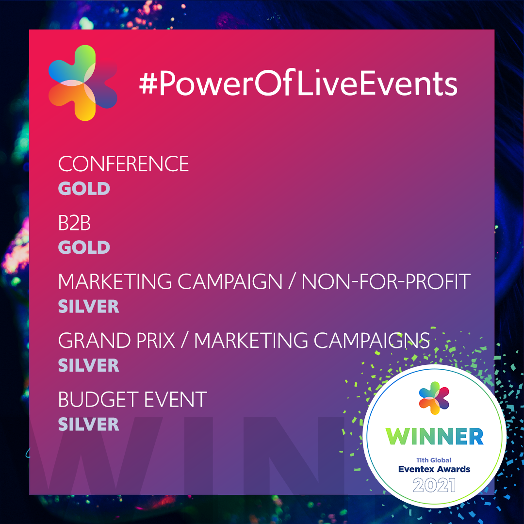 'Power of Live Events' wins 5 prizes at Eventex